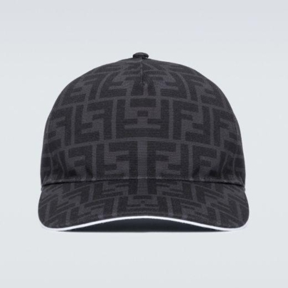 fendi-black-Ff-Canvas-Baseball-Cap