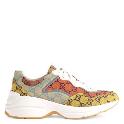 gucci-yellow-Rhyton-GG-Multicolour-Sneakers